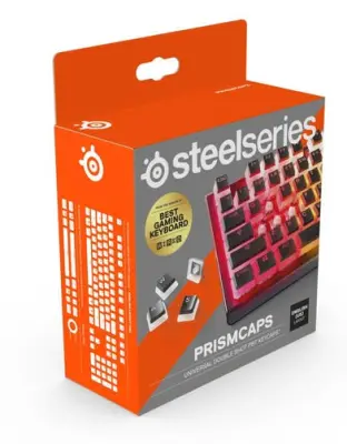 SteelSeries tipke PrismCAPS Black- US prozorno/črne