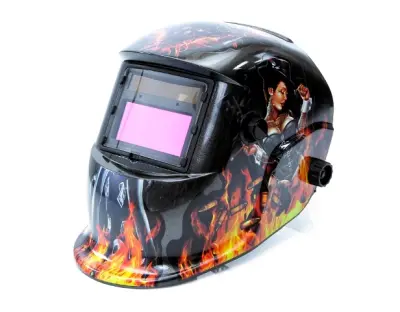 Avtomatska varilna maska – čelada gangster dama