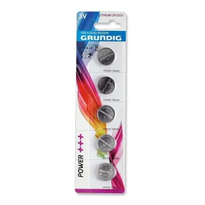 5x baterija CR2025 150mAh 3V