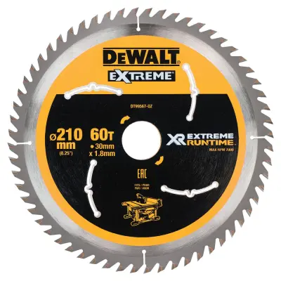 LIST ZA NAMIZNO ŽAGO 210MMX30MM 60T FLEXVOLT