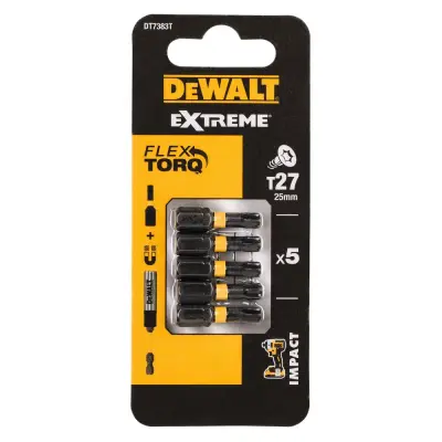 VIJAČNI NAST TORX 27/25 EXTREME ZA UDAR. VIJ. 5KOM