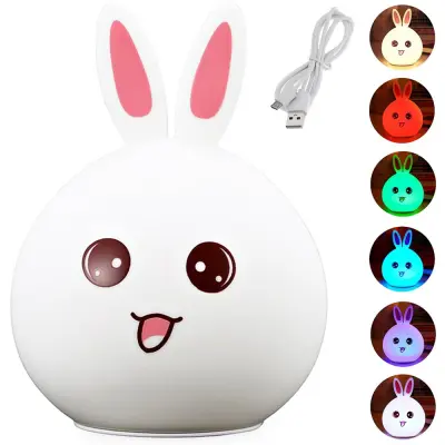 LED RGB akumulatorska mehka otroška lučka touch 1200mAh USB