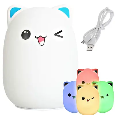 LED RGB akumulatorska mehka otroška lučka touch 1200mAh USB