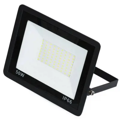 LED 50W reflektor črn 6000K IP66