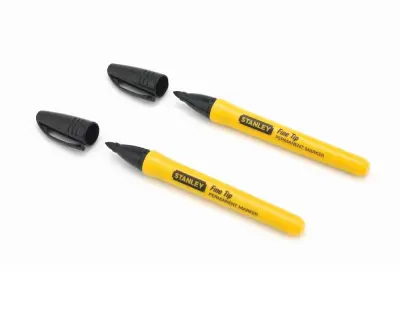 2x Črni permanentni marker tanek