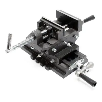 Strojni križni primež 2-osni 75mm