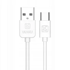 USB-C kabel 200cm bel za polnjenje ali prenos podatkov