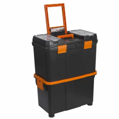 Mobilni večdelni plastični kovček za orodje na kolesih - 18 " - 460 x 260 x 625mm
