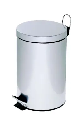ALCO Koš za smeti s pedalom, 12l, srebrn