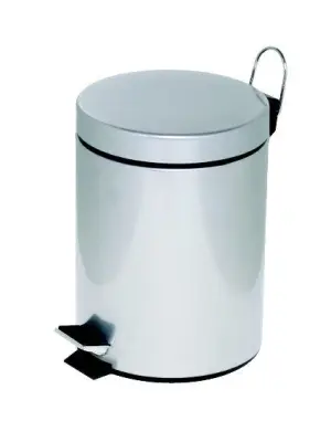 ALCO Koš za smeti s pedalom, 5l, srebrn