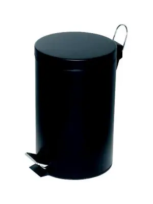 ALCO Koš za smeti s pedalom, 12l, črn