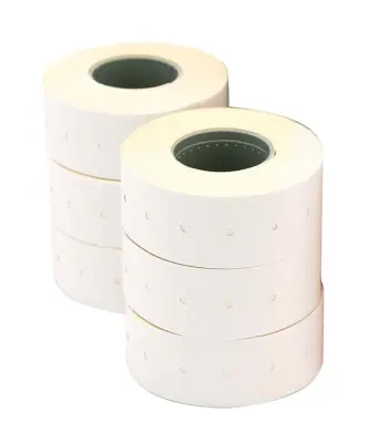 Apli Nalepke za numerator 26x16, bele, odstr. *oglate, 6x1000 kos, dvoredne