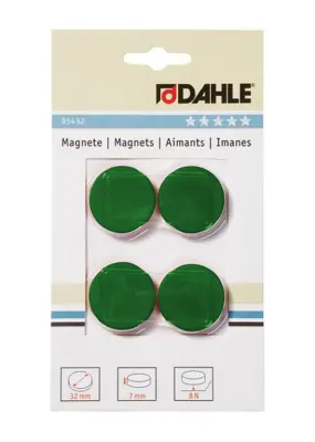 Dahle Magnet y32mm zelen 4 kos