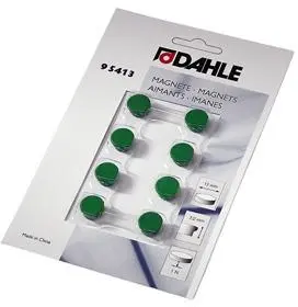 Dahle Magnet y13mm zelen 8 kos