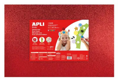 Apli Eva pena bleščice različne barve 400x600x2mm, 5 kos