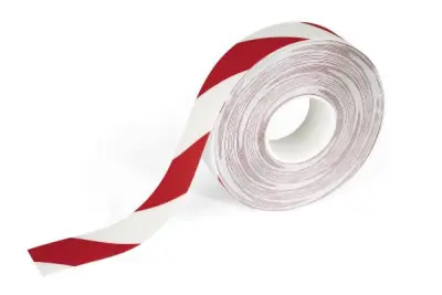 Durable Trak za označevanje tal DURALINE rd/bel 50 mm x 0,7 mm x 30 m