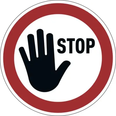 Durable Talna oznaka ODSTRANLJIVA Stop!