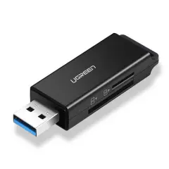 SD microSD čitalec pomnilniških kartic USB 3.0 črn