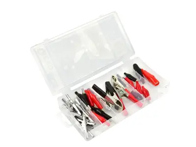 Set krokodilskih sponk – ščipalk 28 kos