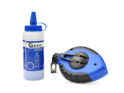 PVC označevalna vrvica 30m + modra kreda 115g