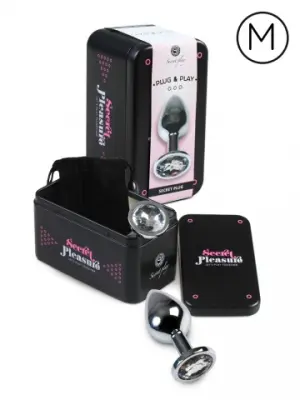 ANALNI ČEP Secret Play Clear Crystal Medium