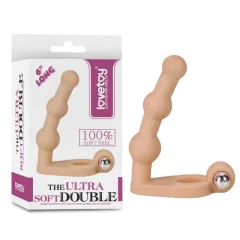 ANALNI DILDO Z EREKCIJSKIM OBROČKOM Soft Bead 6