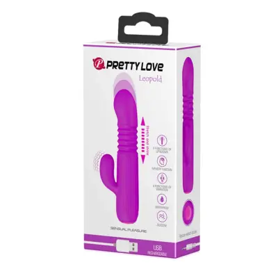 VIBRATOR RABBIT Pretty Love Leopold Purple
