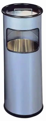 Durable Koš za smeti s pepelnikom (3330), srebrn