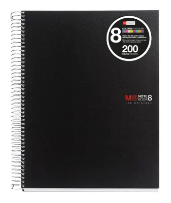 MiquelRius Zvezek A5, črtast, 200-listni, 70g, BASIC, PP, črn