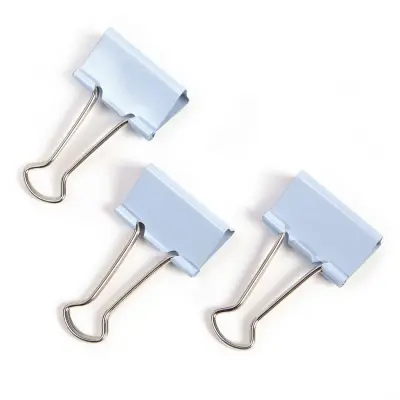 Foldback sponke 19mm sv.modra 80/1 Rapesco 1490