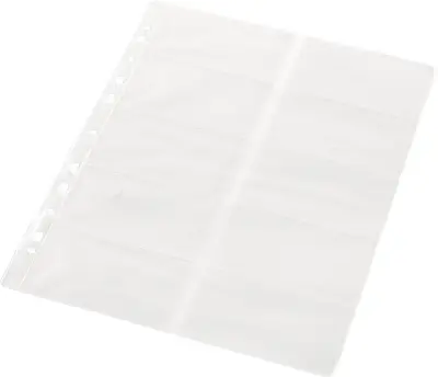 Klipko Vložne mape za 20 vizitk A4, 10 kos