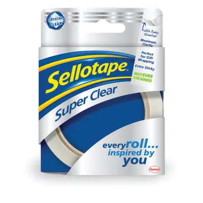 Lepilni trak super clear 24mm x50m Sellotape