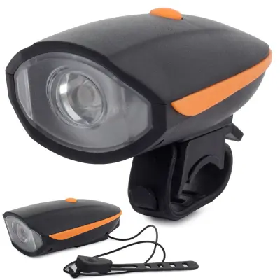 USB kolesarska LED luč s signalno hupo