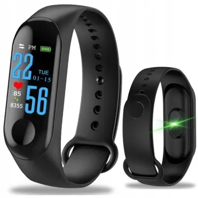 LCD bluetooth športna pametna zapestnica z merilnikom srčnega utripa SMS