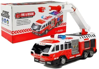 Vozeče gasilsko vozilo s svetlobnim in zvočnim učinkom