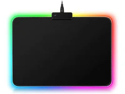 Osvetljena LED RGB računalniška podloga za miško in tipkovnico 35x25cm