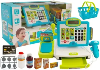 Elektronska blagajna s košaro in dodatki