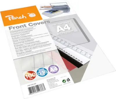 PLATNICA PVC A4 180um 100/1 TRANSPARENT PEACH 510013