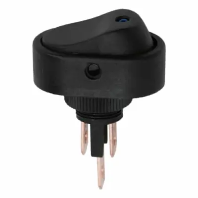 Preklopno vgradno stikalo OFF/ON 20A 12VDC modra osvetlitev