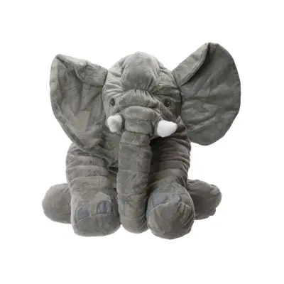 Plišasti slon 60 x 50 cm siv