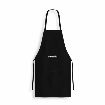 Kuhinjski predpasnik z žepi črn