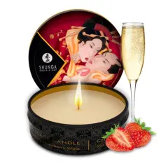 MASAŽNA SVEČA Shunga Romance Strawberry