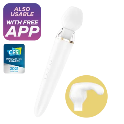 MASAŽER Satisfyer Double Wand-er White
