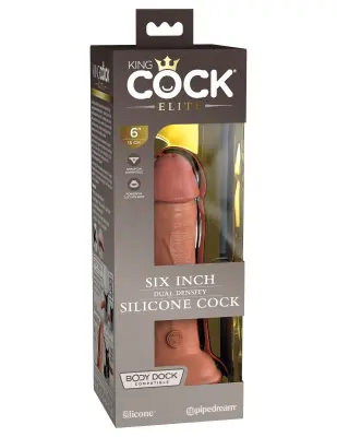 DILDO King Cock Elite Dual Density 6 Tan