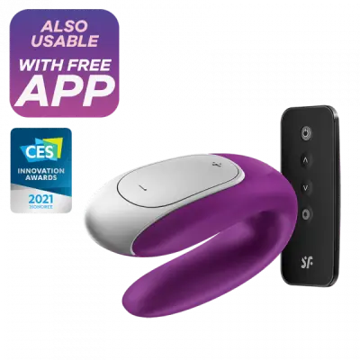 VIBRATOR ZA PARE Satisfyer Partner Double Fun Violet