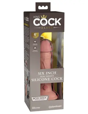 DILDO King Cock Elite Dual Density 6 Light
