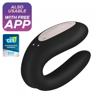 VIBRATOR ZA PARE Partner Double Joy Black