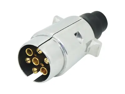 Vtič za avtomobilsko prikolico aluminij 7PIN 12-24V