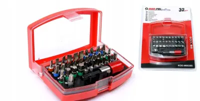 32 delni set nastavkov za vijačenje + škatlica