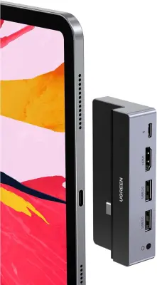 UGREEN USB-C na 2xUSB 3.0+HDMI+3.5mm+PD iPad pretvornik
